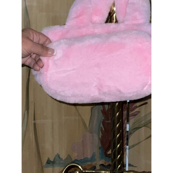 Claire's Pink Fuzzy Purse For Kids - Picture 4 of 6
